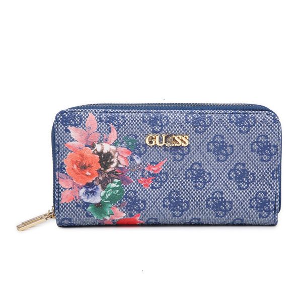 

21 new double zipper women's printed handbag large capacity wallet