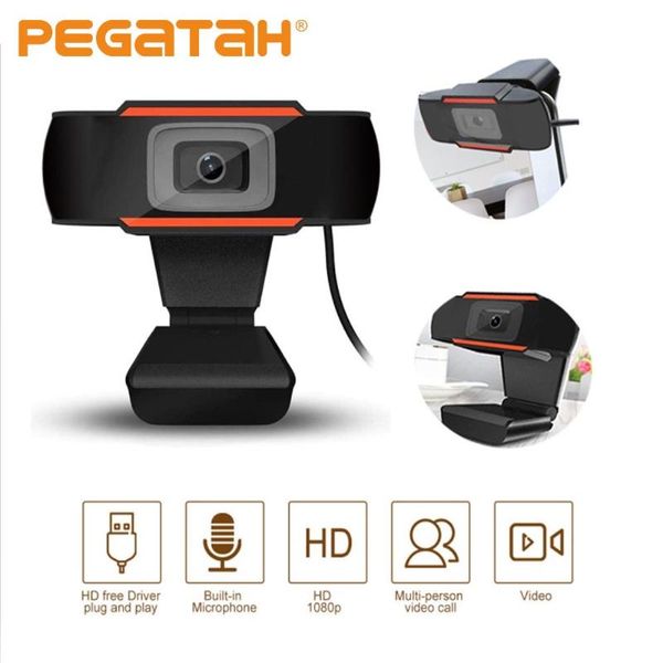 

webcams webcam usb camera 1080p with microphone plug and play for pc lopskype meeting web cam full hd camara