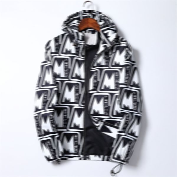 

2021 luxury wholesale fashion jacket autumn and winter designer zip clothes men casual coats slim m-3xl, Black;brown