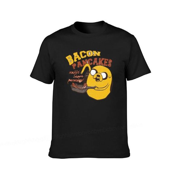 

men's t-shirts bacon pancakes men casual summer short sleeve tshirt tees oversize vintage t shirt clothes, White;black
