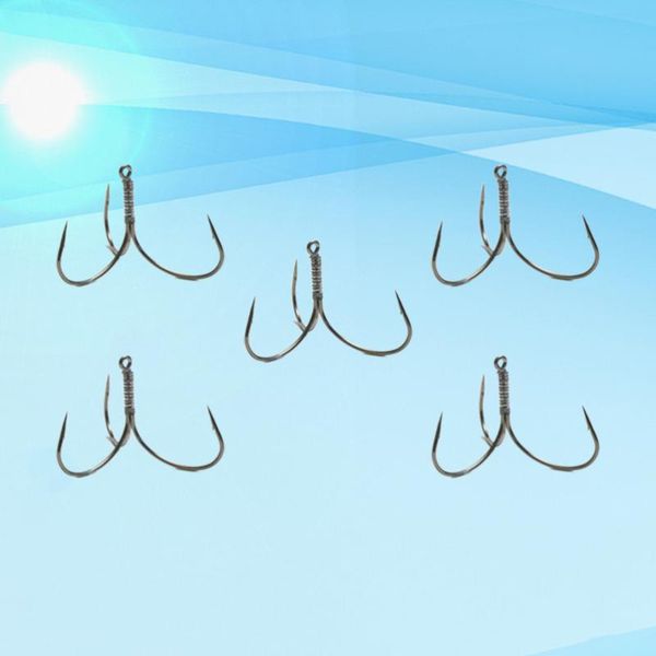 

5pcs treble hooks barb fishing professional fish three claw accessory for outdoor s