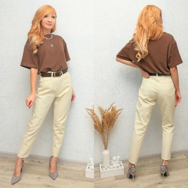 

lyzcr vintage harem woman 2021 loose white boyfriends for women denim pencil pants high waist jeans mom fit femme, Blue