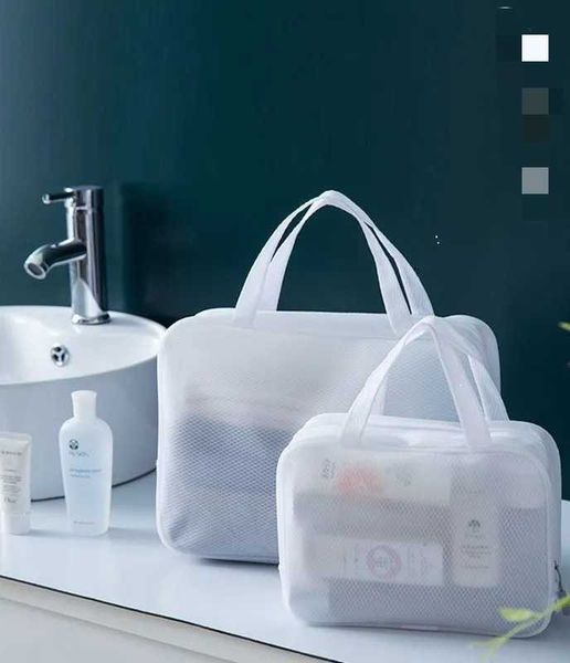 

women's portable travel bathroom large capacity waterproof swimming bath bag pocket make up cosmetic bags & cases