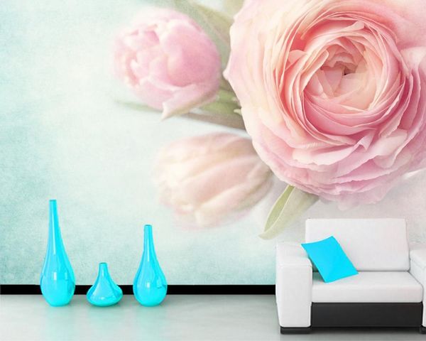 

wallpapers pink flower rose romantic 3d wallpaper papel de parede,living room sofa tv wall bedroom papers home decor restaurant mural