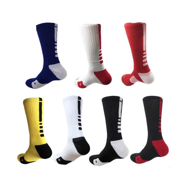 

men's socks outside professional brand exercise men thicken towel cotton riding meias bicycle movement calcetines hombre, Black