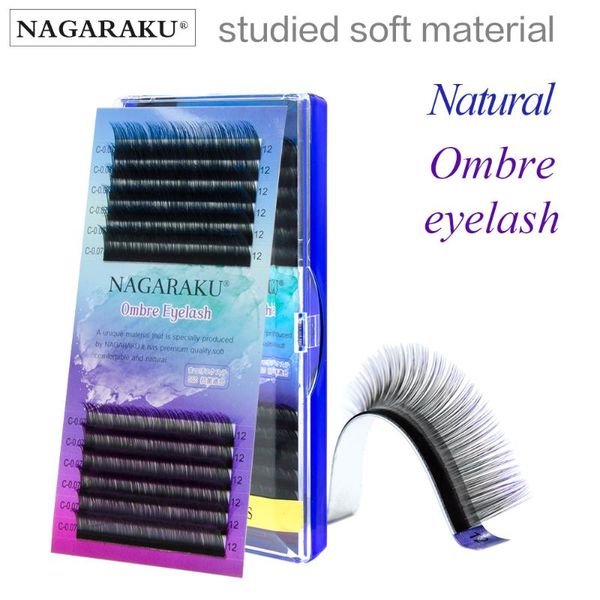 

8-15mm mix rainbow lash color ombre synthetic mink soft natural individual eyelash extension false eyelashes