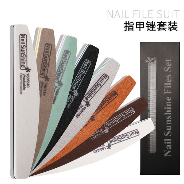 

enhancement tool box nail sponge file grinding polishing strip 8-piece set