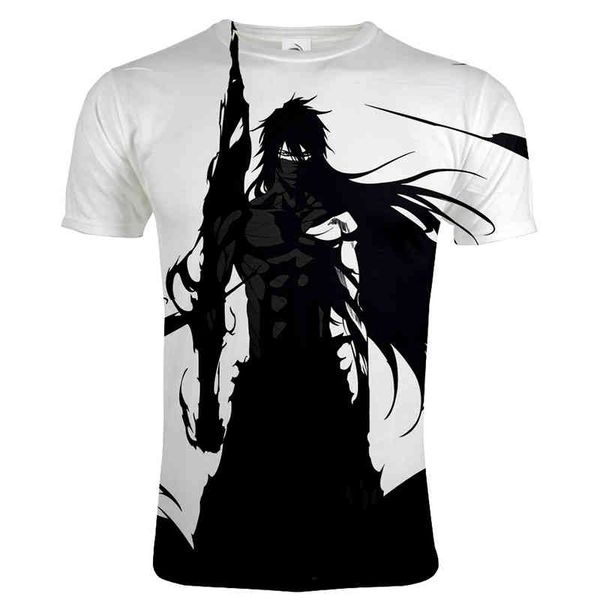 

men's and women's 3d animated printed t-shirts, casual short sve round neck, urban fashion harajuku, hip hop, White;black