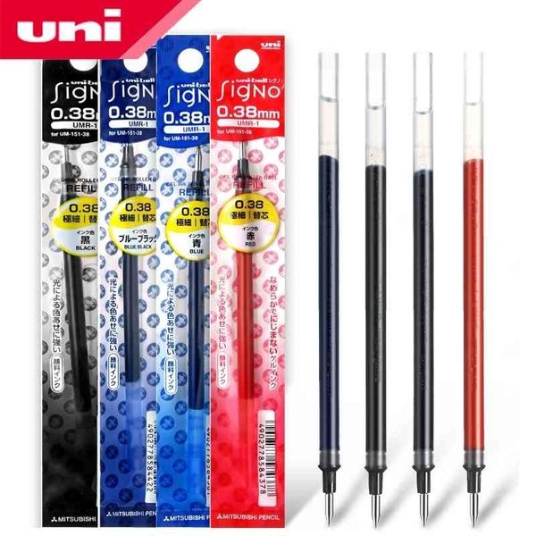 12 Teile/los Uni-Ball Signo Refill UNI Mitsubishi UMR-1 Gel Stift Refill 0,38mm Fein Finanz Für UM-151 210330