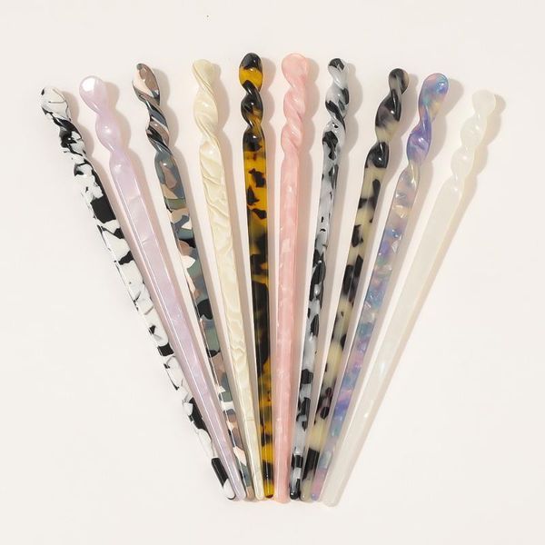 

haimeikang fashion retro style hair sticks vintage acetate chopstick women hairpins clips wedding jewelry accessories1