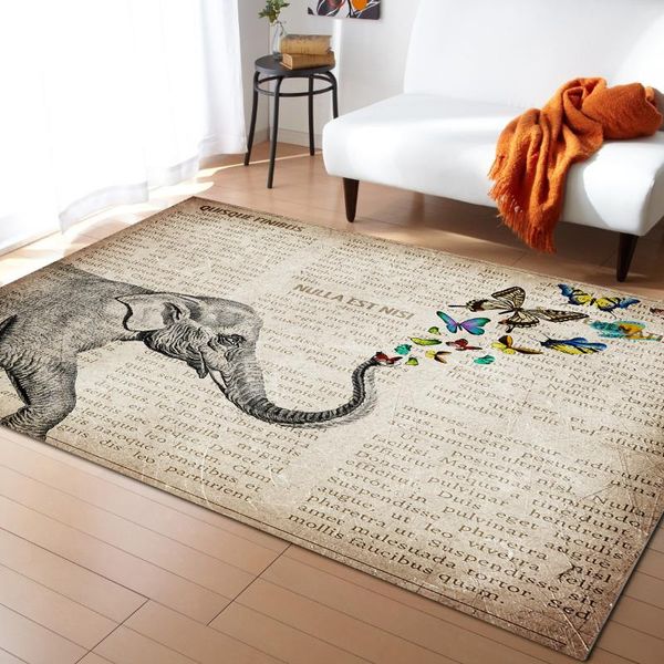 

carpets spaper elephant for living room children's carpet bedroom bedside blanket kitchen doormat