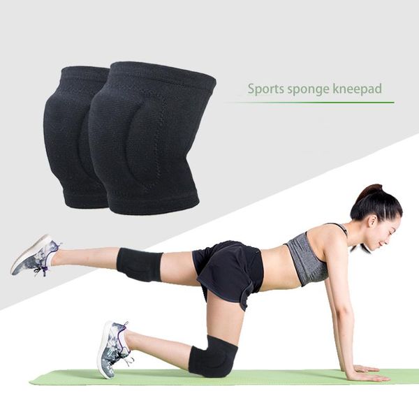 

elbow & knee pads eva sports sponge kneepad thickened breathable hygroscopic yoga dance roller skating, Black;gray