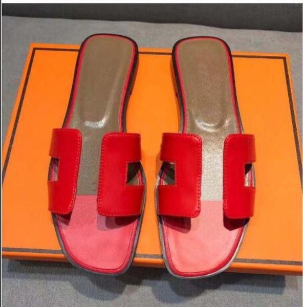 

women beach flip flops 2022 summer flat shoes tory slip on sandals non-slip metal buckle solid color female fashion flip flop tb slides gg33, Black