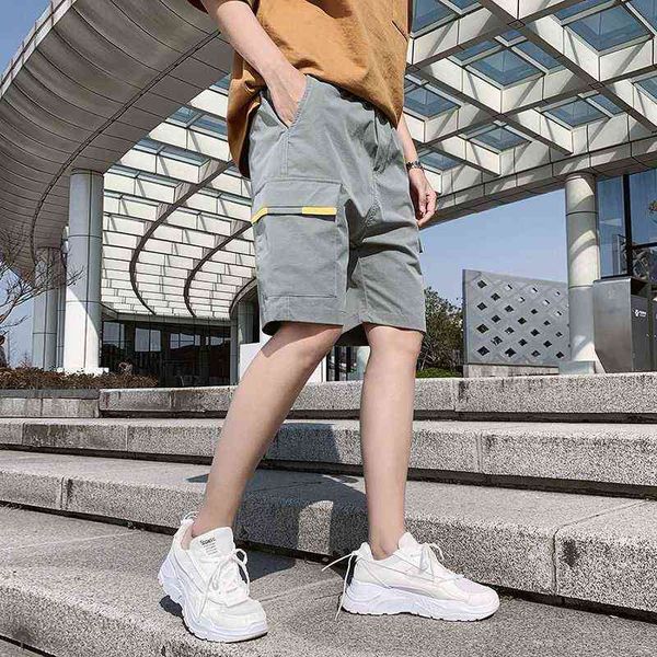 

men's workwear shorts for summer casual wear, White;black