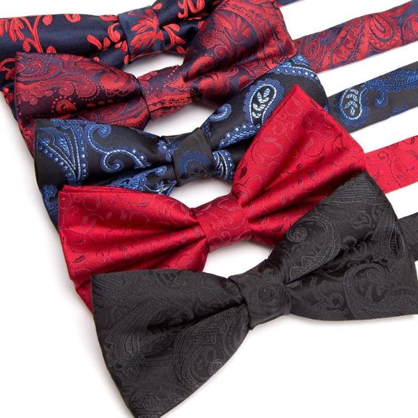 

men bow tie fashion business wedding necktie parties dress jacquard bowtie cravats accessories neck ties, Blue;purple