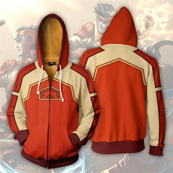 

men's hoodies & sweatshirts anime avatar the last airbender costume hoodie sweatshirt zip korra aang cosplay jacket, Black