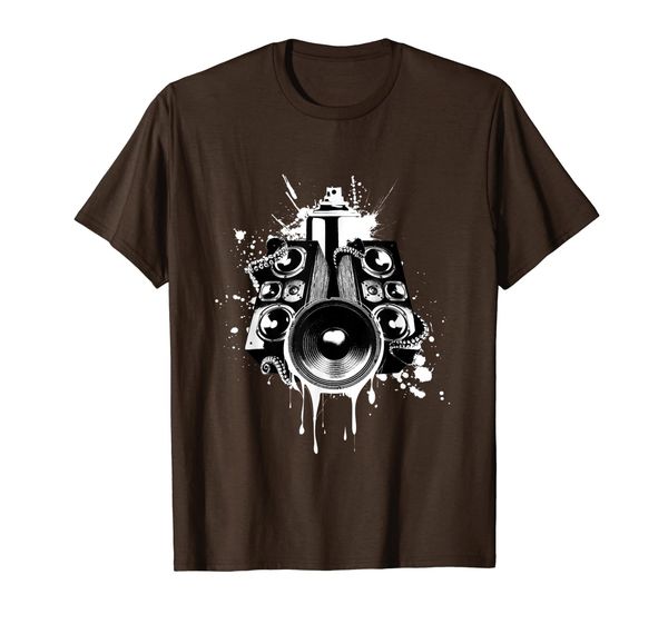 

vintage speaker varnisher audio music enthusiast t-shirt, White;black