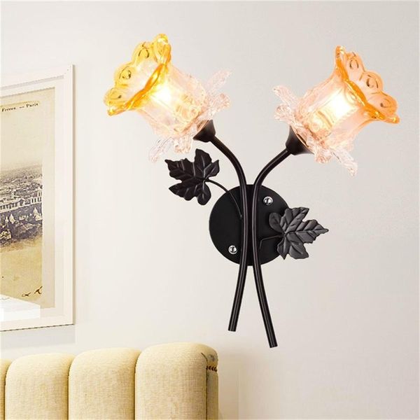 

wall lamps modern creative led sconces lights flower shape indoor for home bedroom lamp