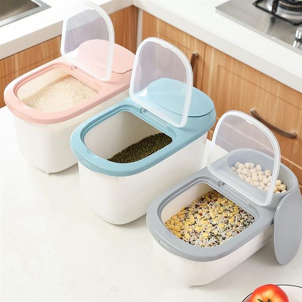 

storage bottles & jars 1pc rice bucket moisture-proof tank flour box