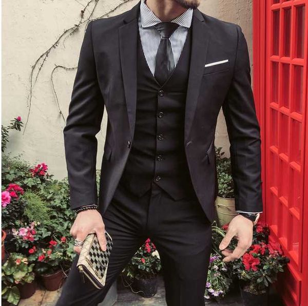 

men's suits & blazers men 3 pieces slim fit business groom champagne noble grey white tuxedos for formal wedding suit (blazer+pants+ves, White;black