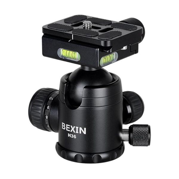 

tripod heads h36 36mm 360 horizontal rotation panoramic ball head heavy duty loading 20kg with quick releae plate