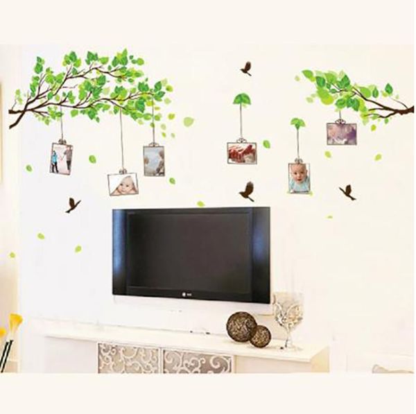 Adesivos De Parede Floresta de Memórias Árvore PO Quadro Sala de estar Quarto Decoração Mural Decalques Art Adesivo Papel de parede