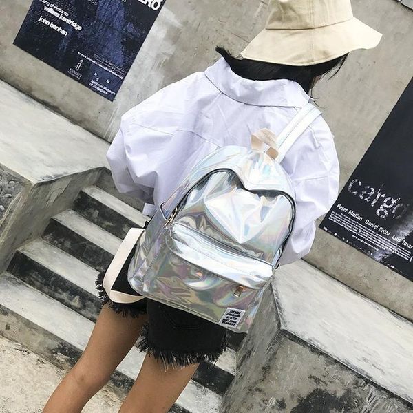 

outdoor bags 2021 spring style pu zipper backpack women mini leather