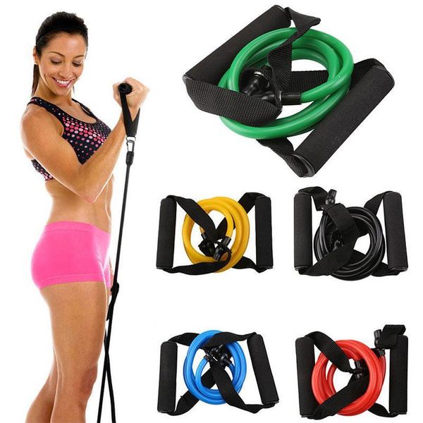 

puller 5 color tension band fitness pull rope tpe practical stretch arm apparatus chest expander portable removable resistance bands