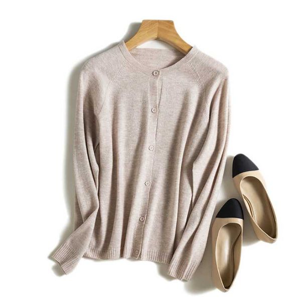 

women's knits & tees 100% wool sweater fall 2021, White