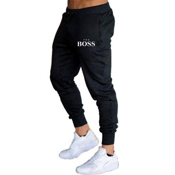 

men's jogging pantssportswear sports pants men running casual pant, Black