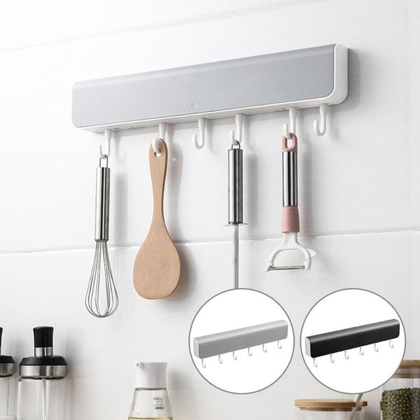 

hooks & rails wall-mounted storage rack shelf box with hook for bathroom door punch-clothes key organizer accessories