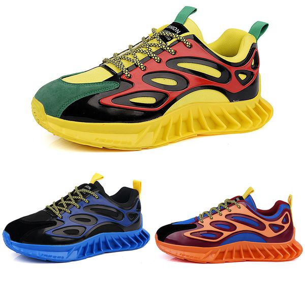 Scarpe da corsa all'ingrosso all'ingrosso Uomo Donna Verde Blu Arancione Giallo Moda Uomo Scarpe da ginnastica Scarpe da ginnastica sportive da donna Scarpa da passeggio