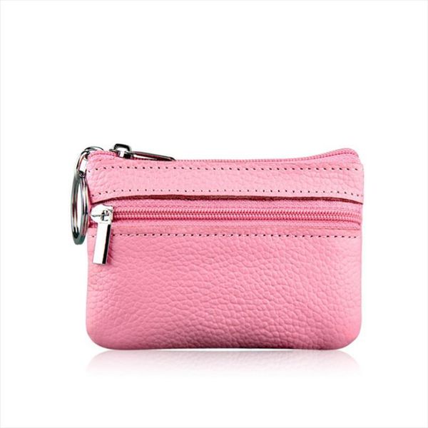 

brand 100% genuine leather wallet women purses coin purse pink small ladies for girls mini money bags, Red;black