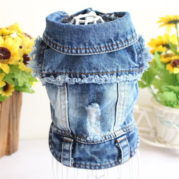 

dog apparel fashion denim jacket classic puppy coat pet