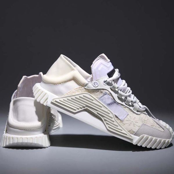

fashion men women designer shoes sneakers knit socks shoe mesh speed trainer high race runners mens upper rubber sole stretch knitted fabric, Black