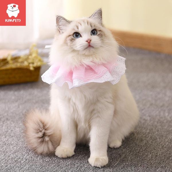 

cat costumes kimpets 2021 collar pet dog small bell lace bow accessory