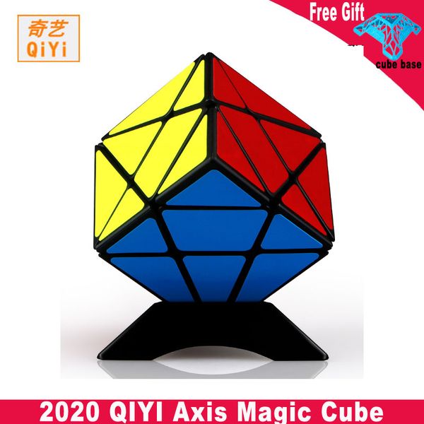 

QIYI Axis Change rregularly Jinggang Magic Cube Professional Puzzle Speed Cube with Frosted Sticker 3x3x3 Stickerless Cube