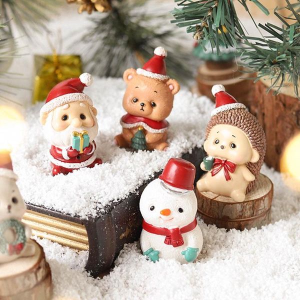 

decorative objects & figurines year christmas decorations resin santa claus ornaments figures diy for xmas home decor