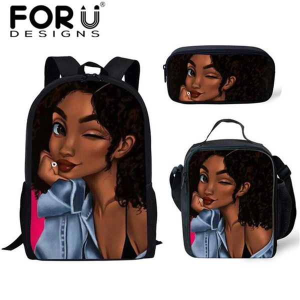 

black queen african american girl 2021 school bags for teenagers girls backpack children schoolbag kids