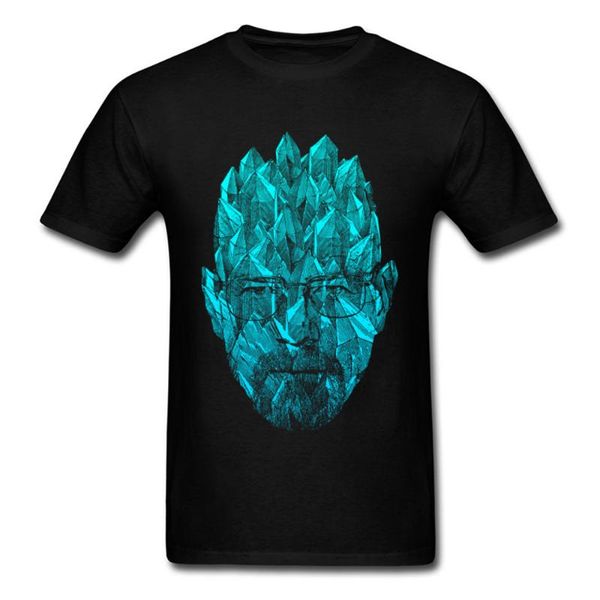 

men's t-shirts camiseta con estampado de metanfetamina azul para hombre, impresionante cristal heisenberg hip hop ropa, White;black