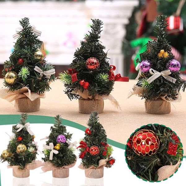 

christmas decorations mini 20cm decoration tree festival desksmall party for home year