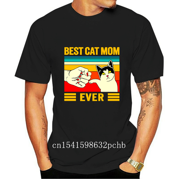 

men's t-shirts the cat mother summer short-sleeved t shirt trend printing men and women couple top, White;black