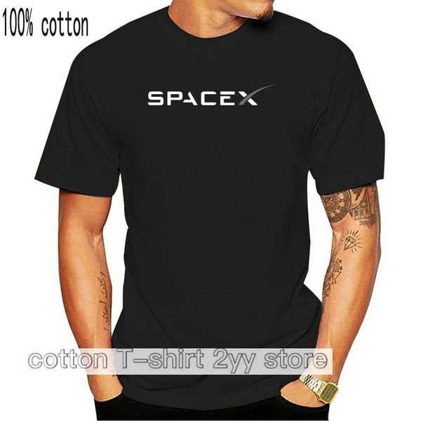 

men's t-shirts spacex space x logo elon -design-t-shirt - t-shirt size-s to 5xl, White;black