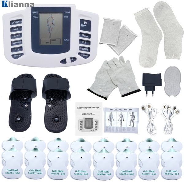 

electric tens muscle stimulator digital muscle therapy full body massage relax 16pads pulse ems acupuncture health care machine