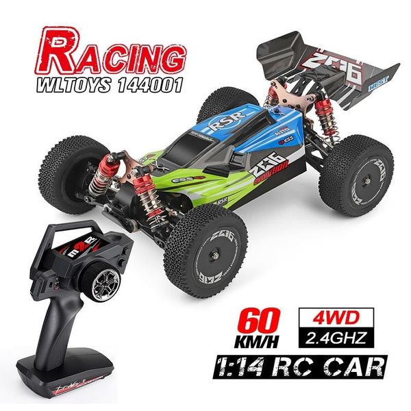

wltoys 144001 1/14 2.4g racing rc car 4wd high speed remote control vehicle models toys 60km/h quality assurance for children y200413