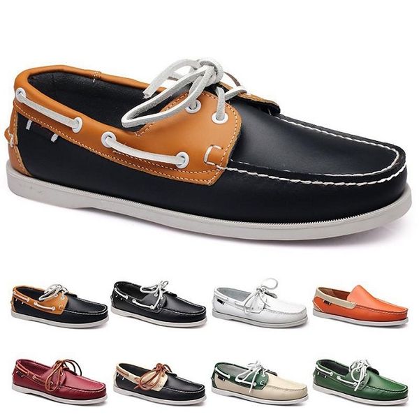 

mens running shoes f45 leather british style black white brown green yellow red fashion outdoor comfortable breathable