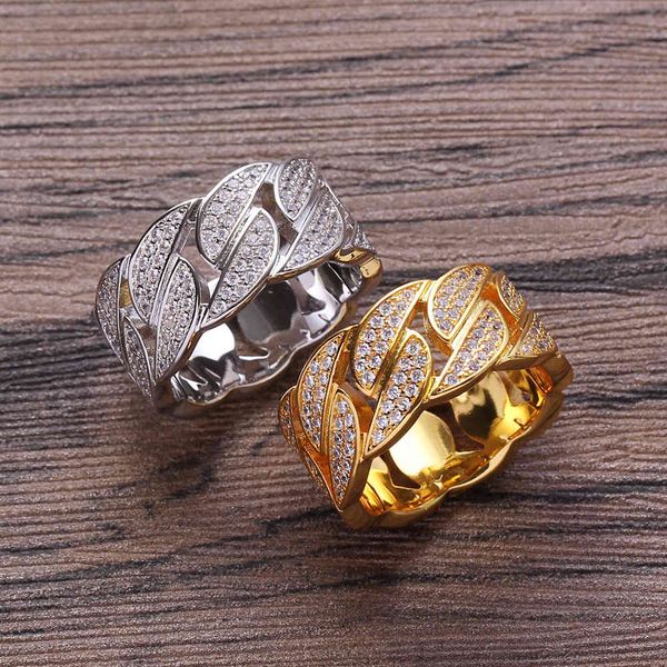 

ring hip hop micro set zircon cuba, Silver