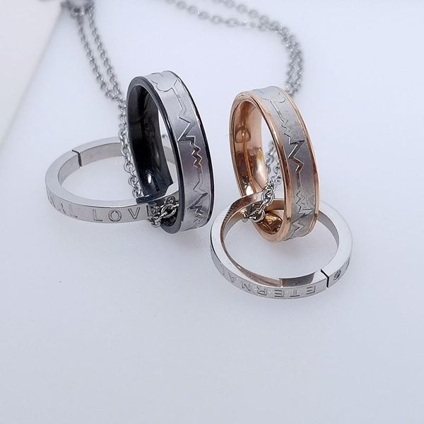 

pendant necklaces 2021 for womens stainless steel mens chain couple necklace pendants male accessories jewelry neck gift frien, Silver