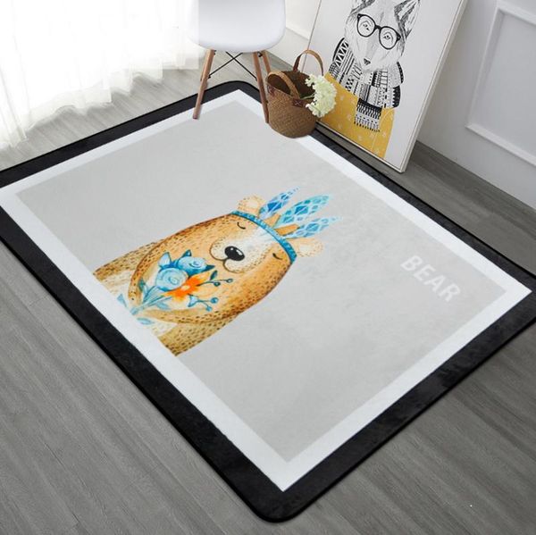 

carpets cartoon animal kids room home decor for living bedroom soft anti-slip coffee table study floor mats rugs a029