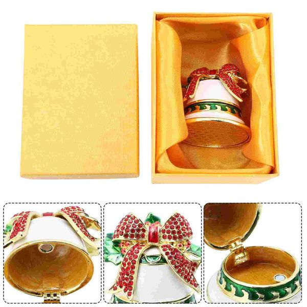 

gift wrap delicate xmas bell jewelry box christmas craft small ornament
